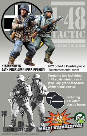 48213-14-15 reinforcements team (double pack) - German 26th Volksgrenadier Division
